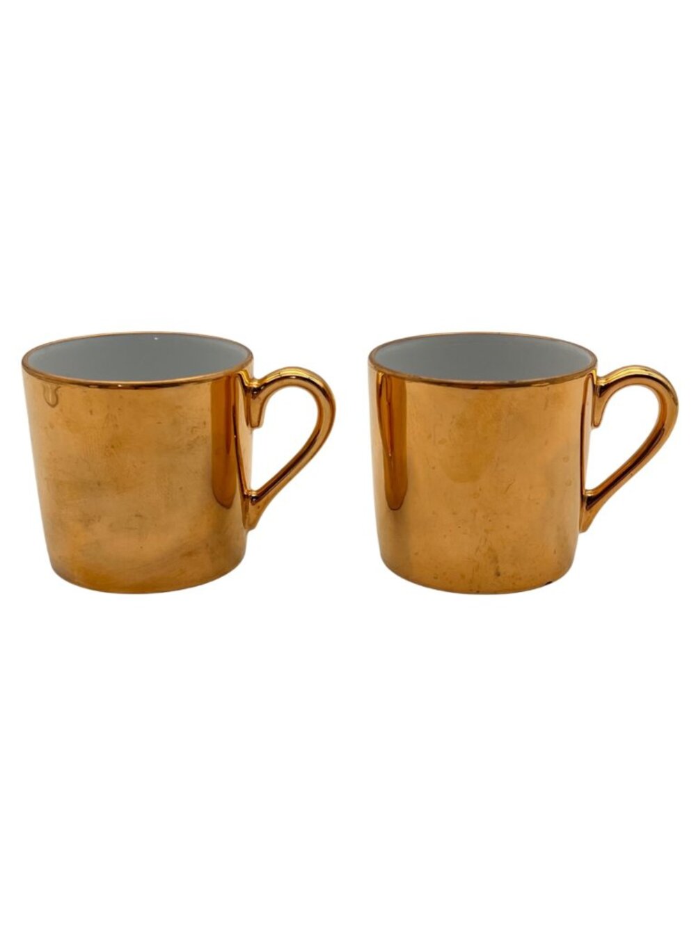 Vintage Fitz & Floyd FF Japan Gold Porcelain Espresso Tea Cup & Saucer Set Of 2 - Picture 9 of 13